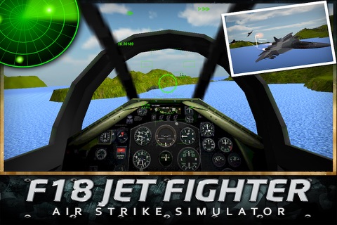 F18 Jet Fighter Air Strike Simulator 3D screenshot 2