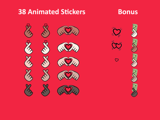 Screenshot #4 pour Finger Heart Animated Moji