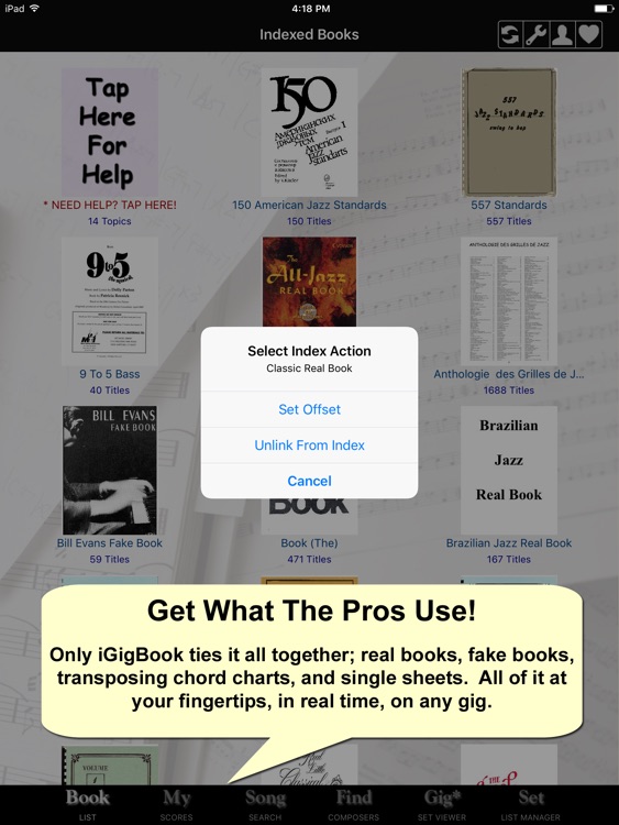 iGigBook Sheet Music Manager