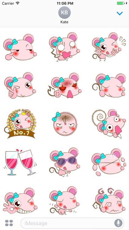 Graham The Cute Rat Stickers