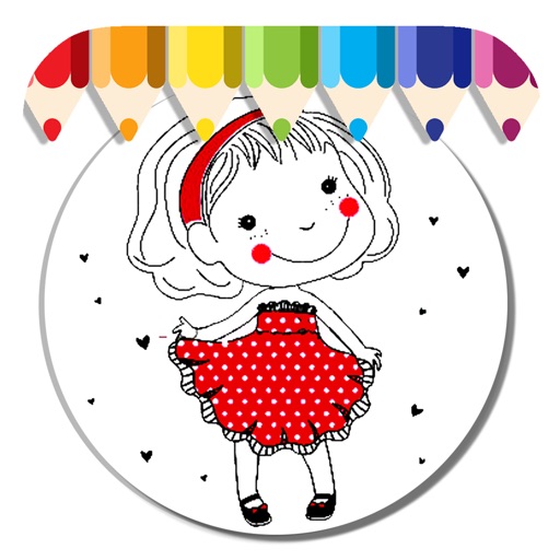 Good Game Coloring Book Shimmer Girl Version iOS App