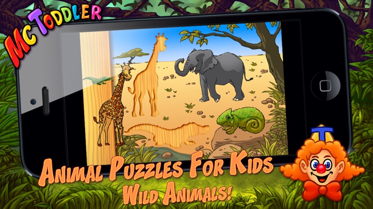 Free Wild Animal Puzzles for Kids and Toddlers