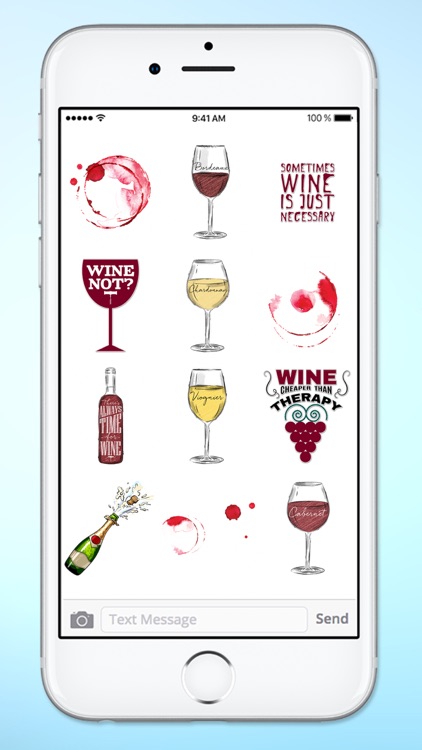 Wine Lover Funny Messages Sticker Pack screenshot-3