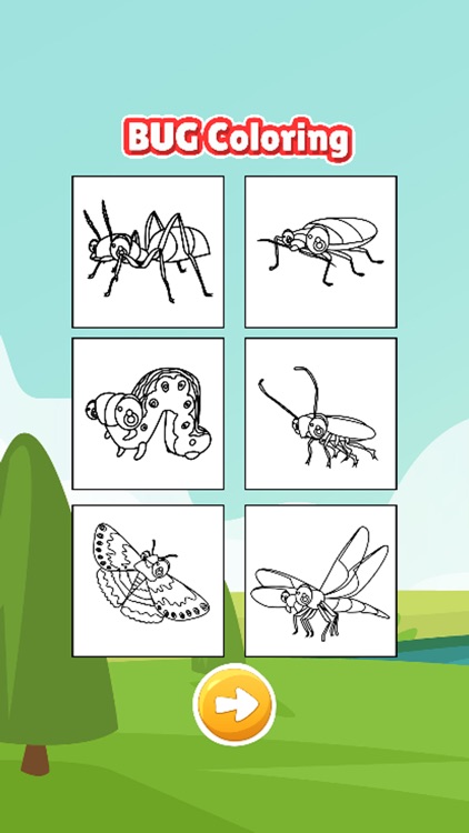 Ant and slither bug coloring book for kids games