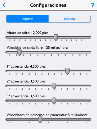 Capture 4 Altímetro para Paracaidismo iphone