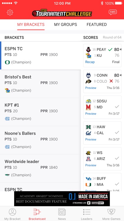 ESPN Tournament Challenge