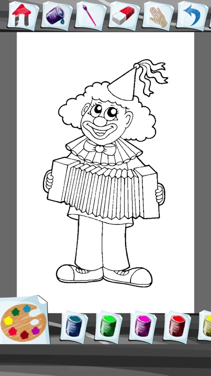 Clown Coloring Book App