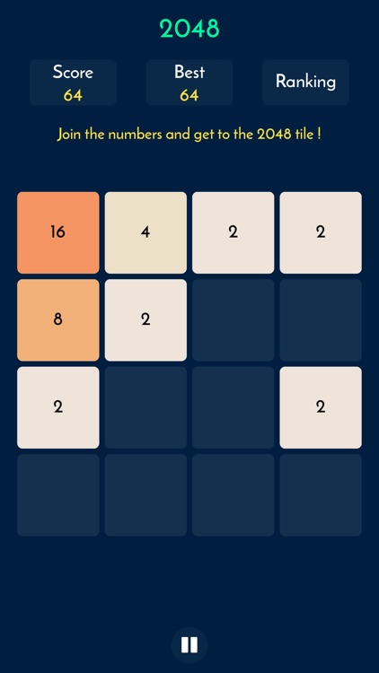 2048 : Puzzle Game Brain it on Merged Numbers !