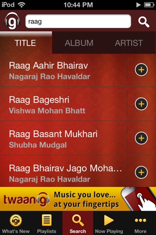 Twaang - Indian Music Library screenshot 4