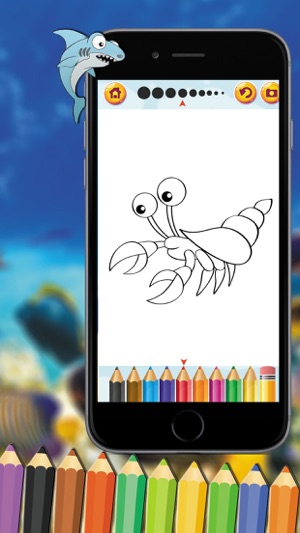 Cute Sea Animals Coloring for kids & Toddlers(圖4)-速報App