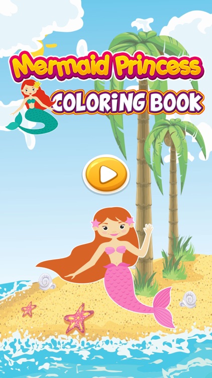 Mermaid Princess Coloring Book For Kids Free!