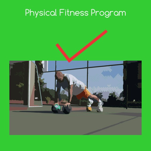 Physical fitness program icon