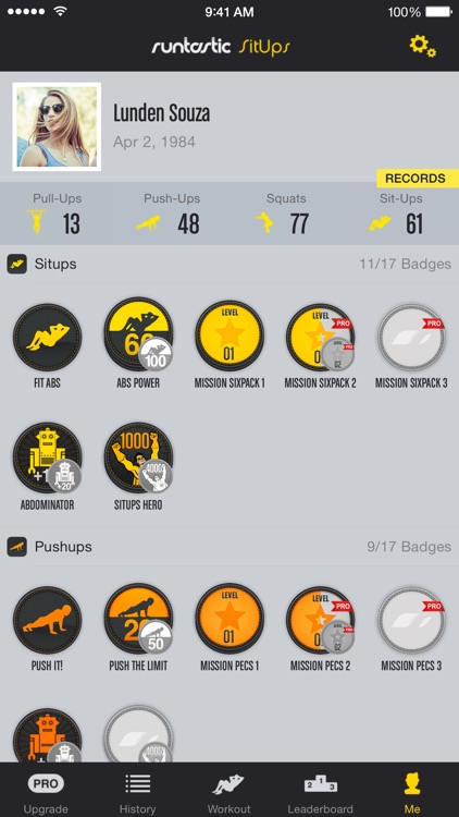 Runtastic Sit Ups: Abs Trainer & Counter screenshot-4