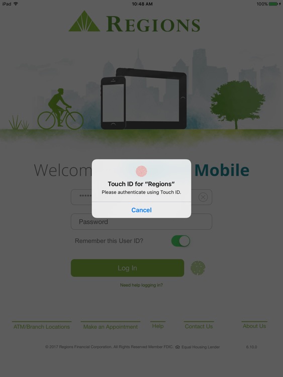 Regions Mobile Banking for iPad