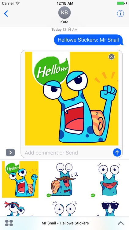 Hellowe Stickers: Mr Snail