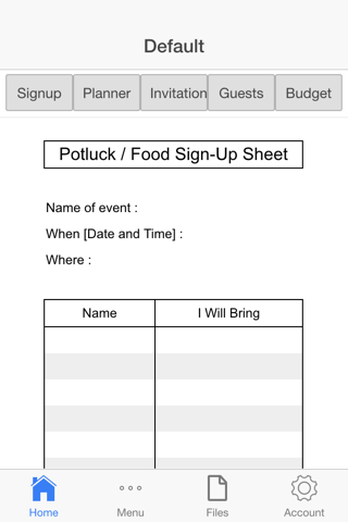 Food Party Planner screenshot 4