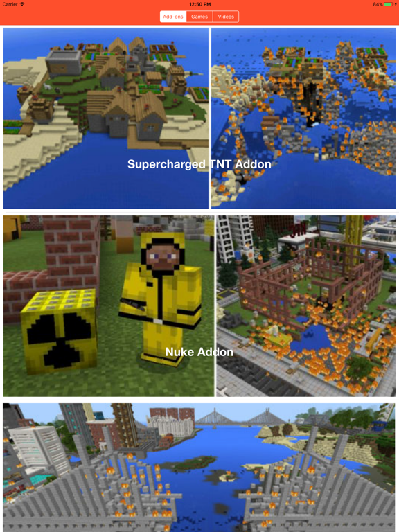 Screenshots of TNT Add Ons Mini Games For Minecraft PE for iPad