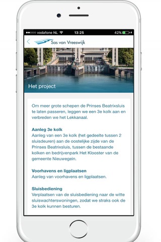Projectapp Beatrixsluis screenshot 2