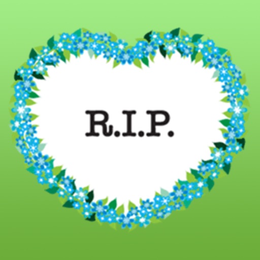 Wreath Rip - Rest in Peace Stickers Icon