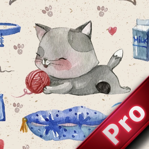 A Cat Plays With The Ball Of Thread PRO Icon