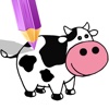 Cartoon Cow Coloring Book Games