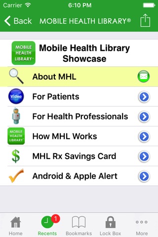 Mobile Health Library screenshot 2