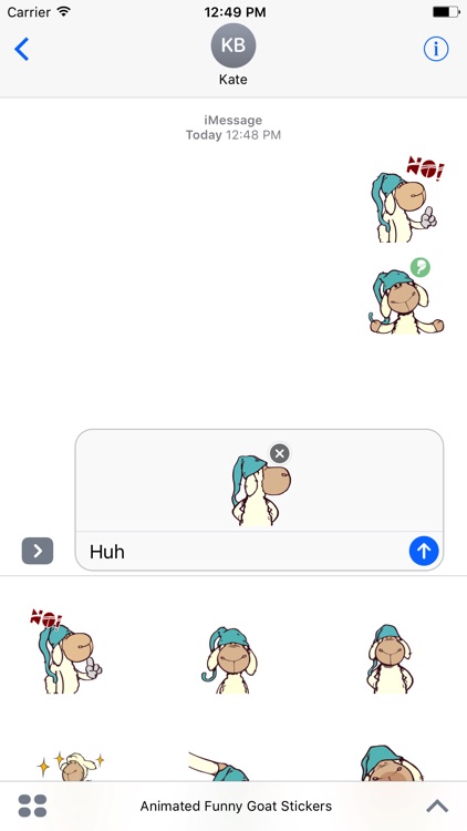 Animated Funny Goat Stickers For iMessage