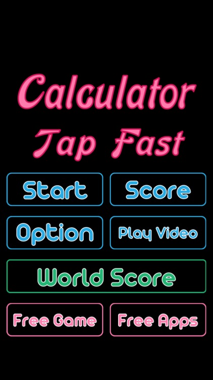 Calculator Tap Fast Game