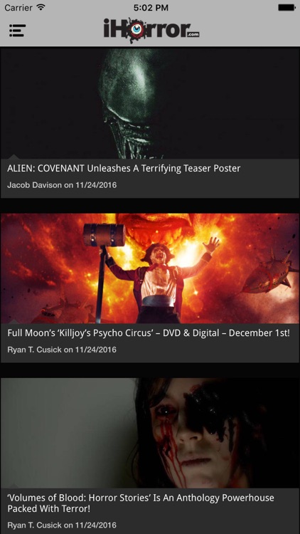 iHorror #1 Horror Movie News & Review App