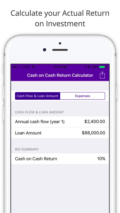 Cash On Cash Return Calculator