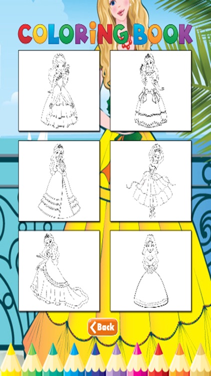 Princess Coloring Book - Activities for Kid screenshot-3