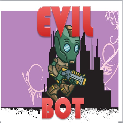 Evil Bot Run Funny Run Man Icon