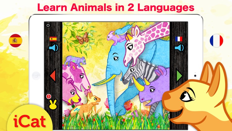 Learn French & Spanish - Toddler & Kids Animals