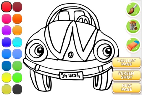 Police Car Coloring Book screenshot 2