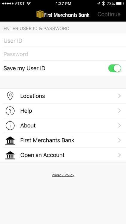 First Merchants Mobile App