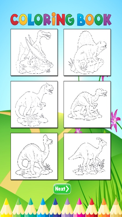 Dinosaurs2 Coloring Book - Activities for Kid