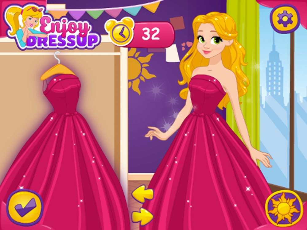 enjoy dressup barbie