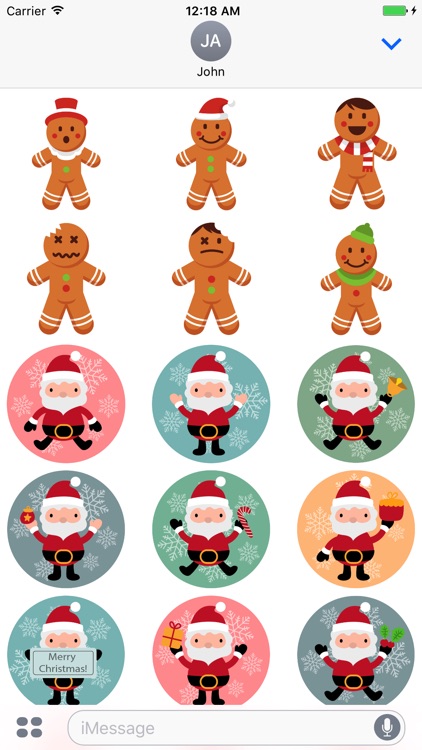 New Year Santa Claus Stickers