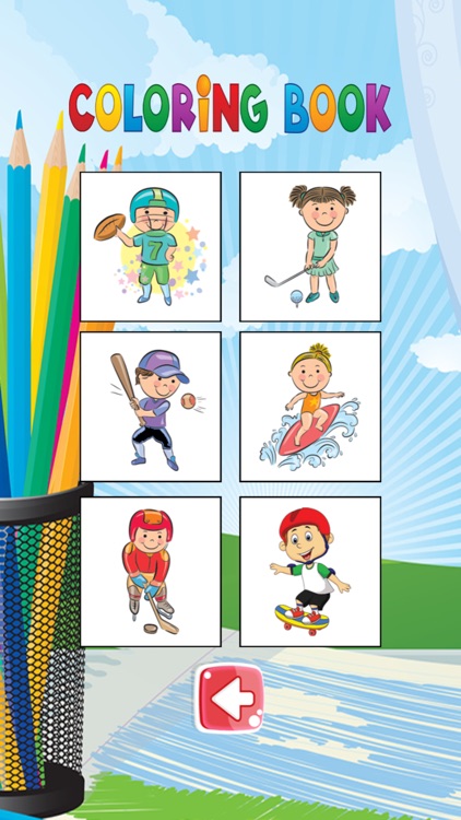 Book Coloring Sport for Kid