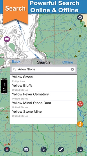 YellowStone offline chart for lake and park trails(圖4)-速報App