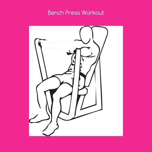 Bench press workout icon