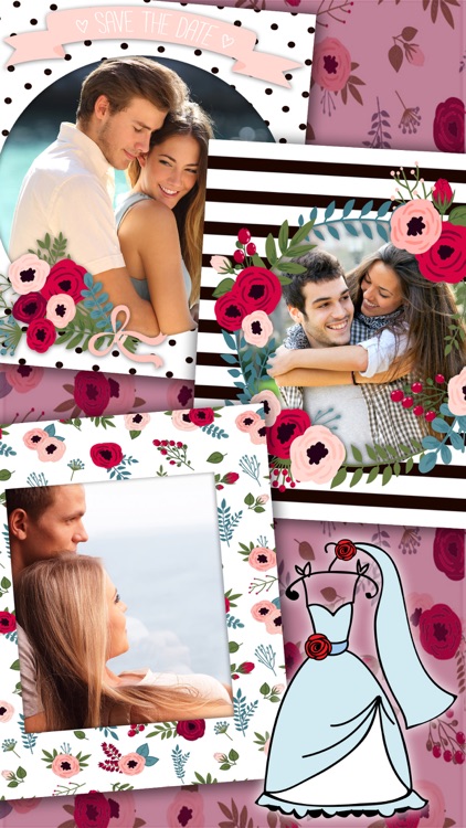 Romantic wedding photo frames & album editor – Pro screenshot-3