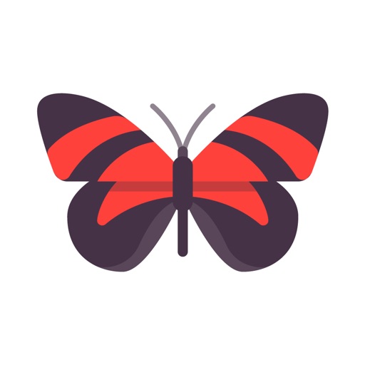 Butterflies Stickers - Wonderful Emoji iOS App