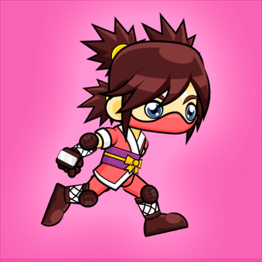Ninja Girl Runner Pro iOS App