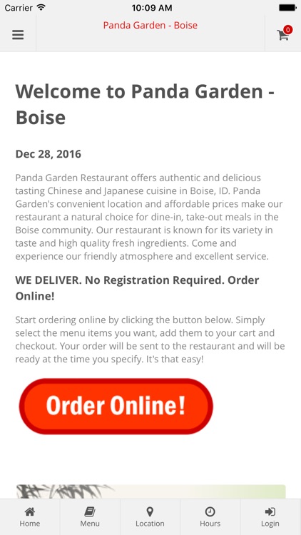 Panda Garden Boise By Obento Limited