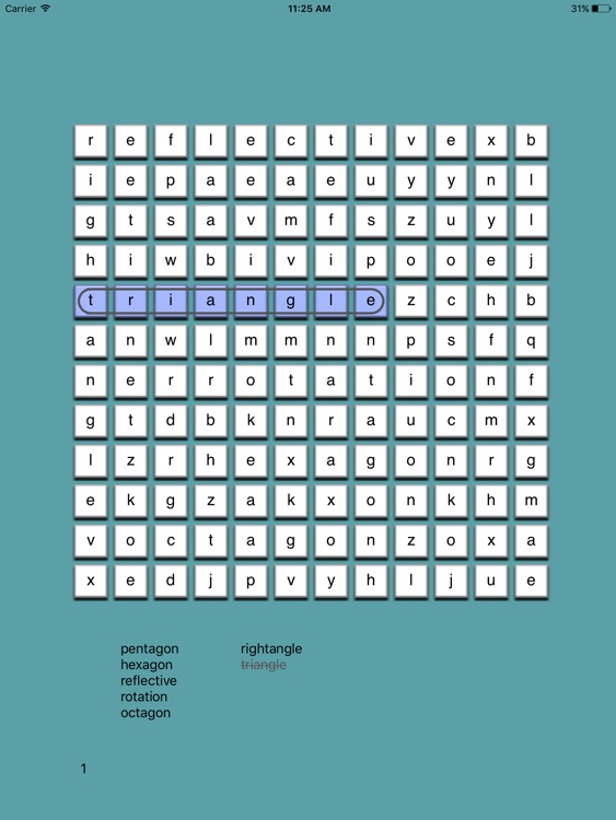 2D Shapes Wordsearch