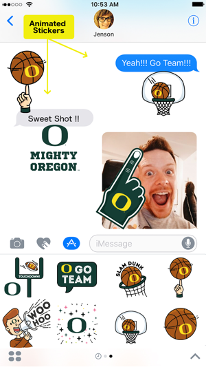 Oregon Ducks Animated Emojis(圖1)-速報App