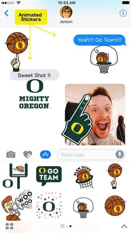 Oregon Ducks Animated Emojis