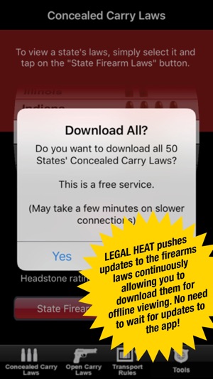 Legal Heat - 50 State Guide to Firearm Law(圖2)-速報App