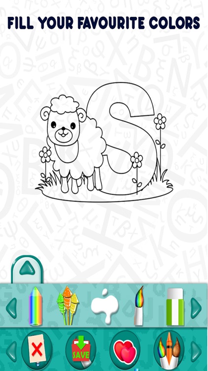 Letters Kids Coloring Book Pro